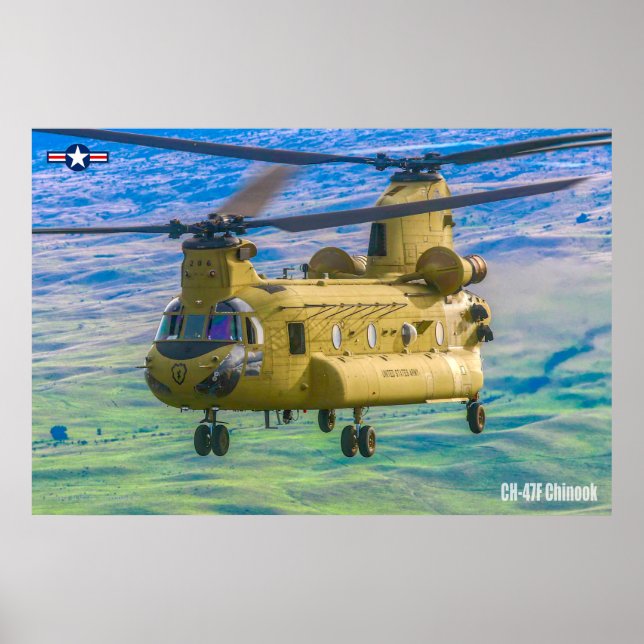 AFFICHE CH-47F CHINOOK (Devant)