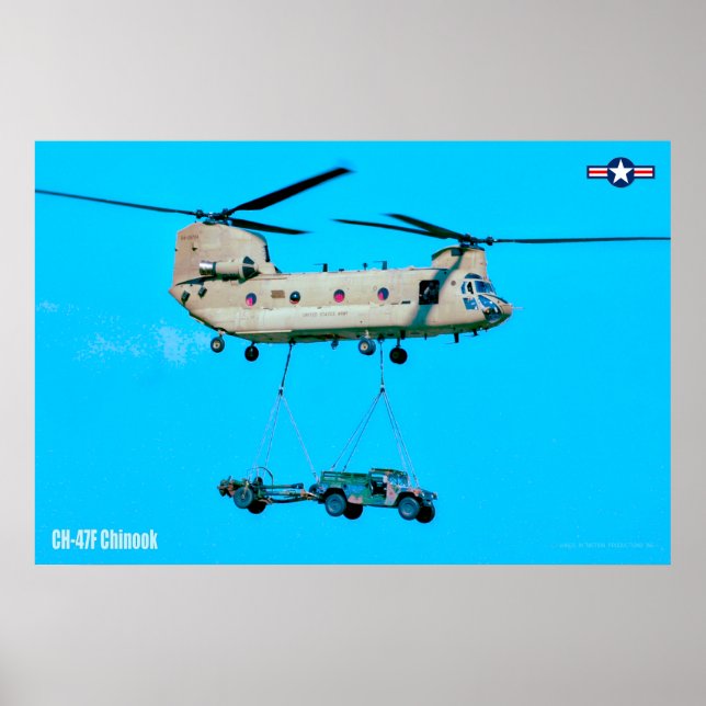AFFICHE CH-47F CHINOOK (Devant)