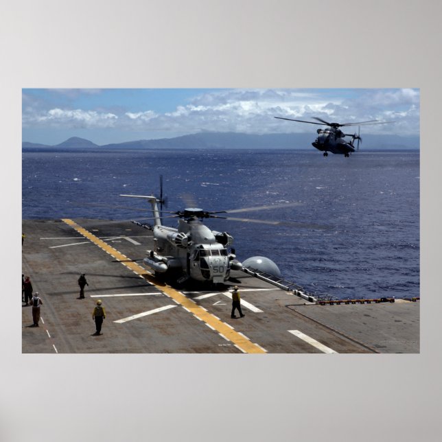 Affiche CH-53D A Stallion de mer (Devant)