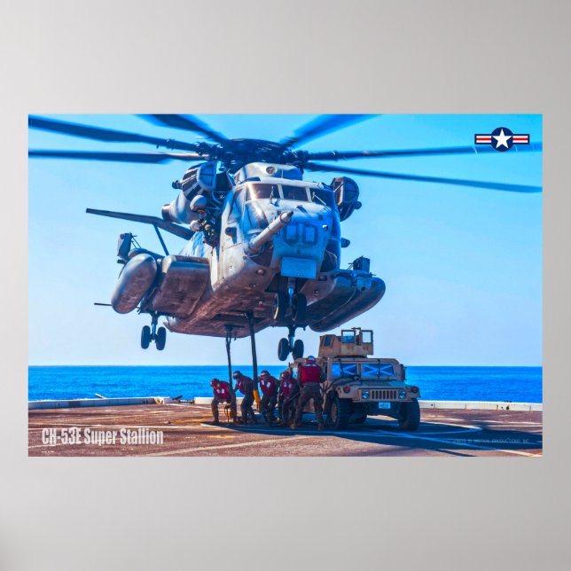 AFFICHE CH-53E SUPER STALLION (Devant)