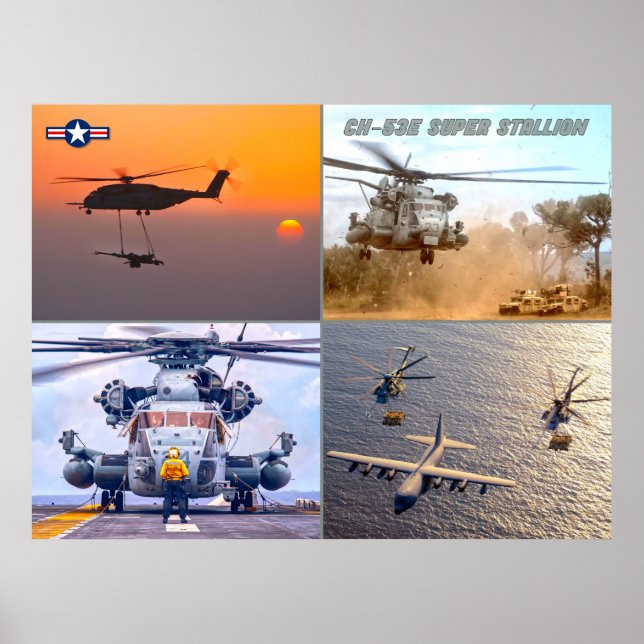 AFFICHE CH-53E SUPER STALLION (Devant)