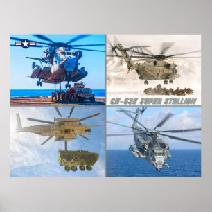 AFFICHE CH-53E SUPER STALLION