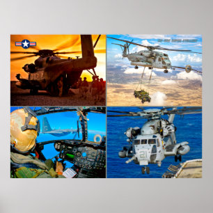 AFFICHE CH-53E SUPER STALLION