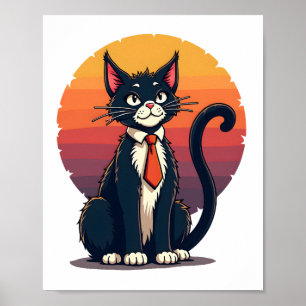 Affiche Ch Ch Ch Meow Meow Costume d'Halloween Effrayant p