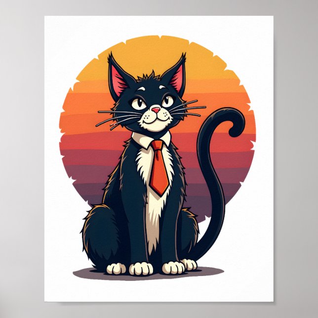 Affiche Ch Ch Ch Meow Meow Costume d'Halloween Effrayant p (Devant)