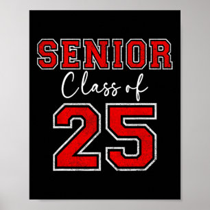 Affiche Ch Senior De 2025 Graduation Pour Lui Grad Seni