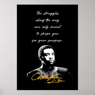Affiche Chadwick Boseman Inspiration
