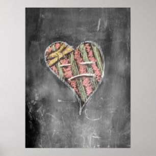 Affiche Chaie d'origine sur armoire de cuisine