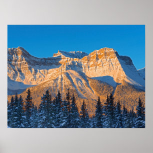 Affiche Chaîne Waputik dans les montagnes Rocheuses canadi