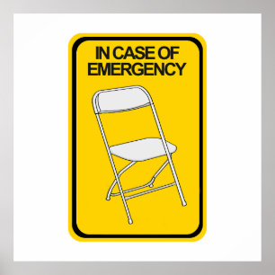 Affiche Chaise pliante En coque d'urgence