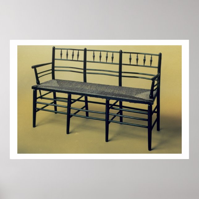 Affiche Chaise Sussex en jonc (bois et jonc) (Devant)