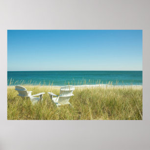 Affiche Chaises Adirondack dans les Dunes