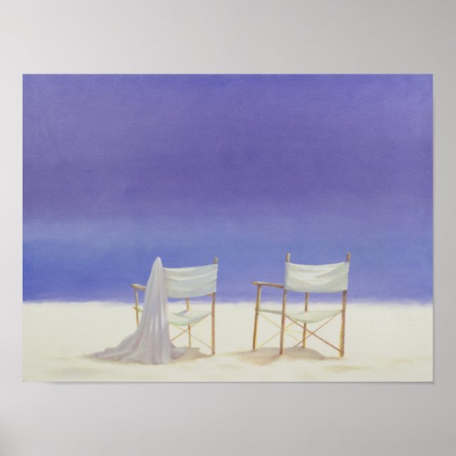 Affiche Chaises sur la plage 1995 (Devant)