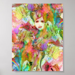 Affiche Chakra Dance Méditation Art Imprimer