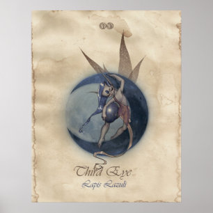 AFFICHE CHAKRA FAE - TROISIÈME OEIL