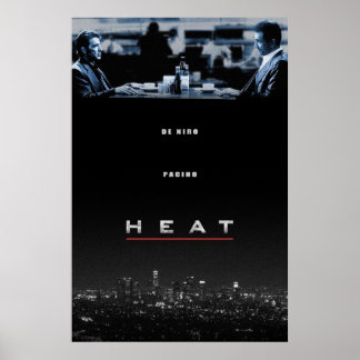 Affiche Chaleur dirigée par Michael Mann Robert De Niro Al
