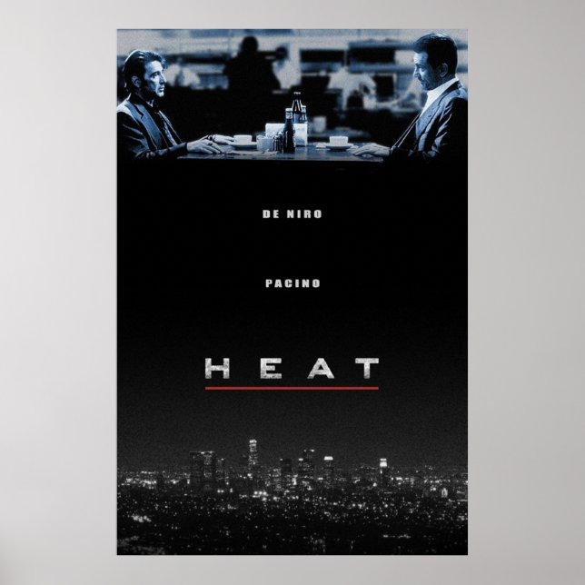 Affiche Chaleur dirigée par Michael Mann Robert De Niro Al (Devant)