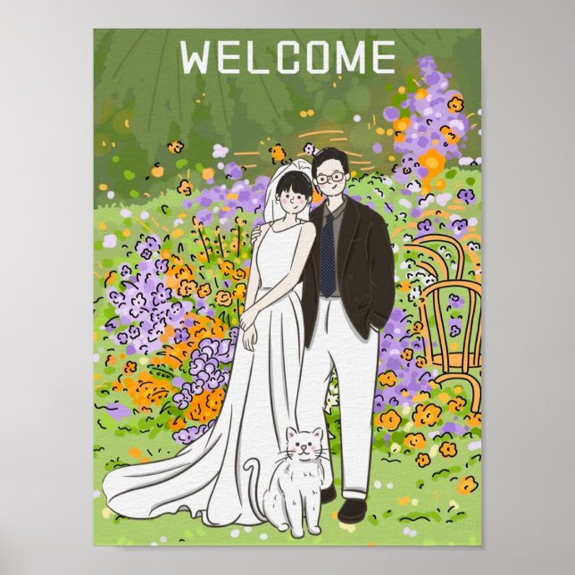 Affiche Chaleur et bonheur pour les Mariages (Devant)
