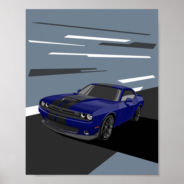 Affiche Challenger Bleu (Devant)