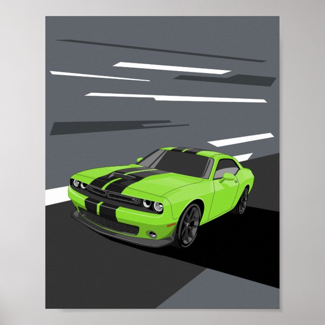 Affiche Challenger Green (Devant)