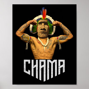 Affiche Chama Paotan Mma Fan Jjb Boxe Muay Thai Kickboxi