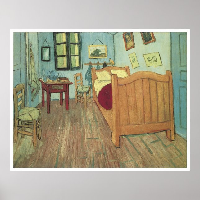 Affiche Chambre de Van Gogh 1888, Vincent Van Gogh (Devant)