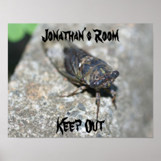Affiche Chambre d'enfants aux vilains insectes Personnalis