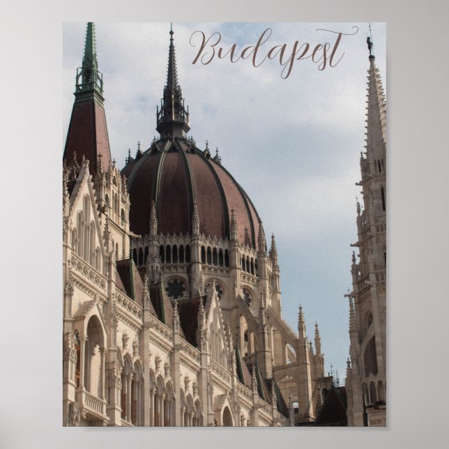 Affiche Chambre du Parlement de Budapest (Devant)