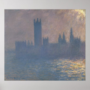 Affiche Chambres d'effet de lumière du soleil du Parlement
