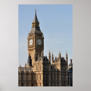 Affiche Chambres du Parlement et Big Ben Uk