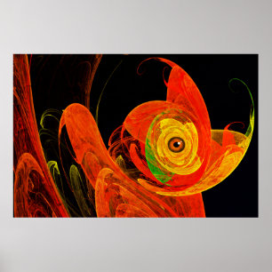 Affiche Chameleon d'or à Dawn Fractal Art