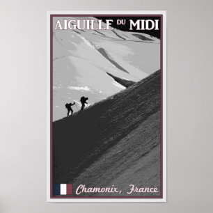 Affiche Chamonix - Aiguille du Midi Arete