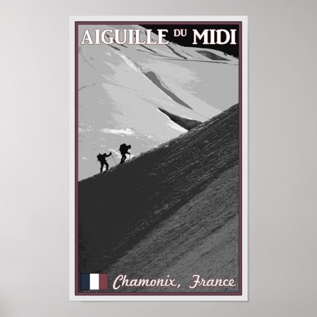 Affiche Chamonix - Aiguille du Midi Arete (Devant)