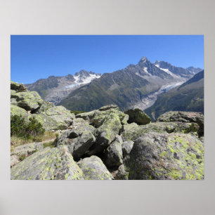 Affiche Chamonix des Alpes françaises
