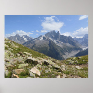 Affiche Chamonix des Alpes françaises