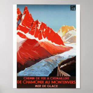 AFFICHE CHAMONIX MOMTENVERS