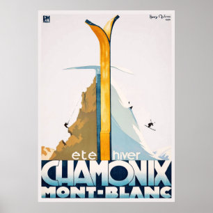 Affiche Chamonix Mont Blanc