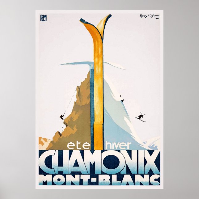 Affiche Chamonix Mont Blanc (Devant)