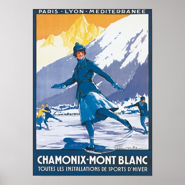 Affiche Chamonix Mont Blanc (Devant)