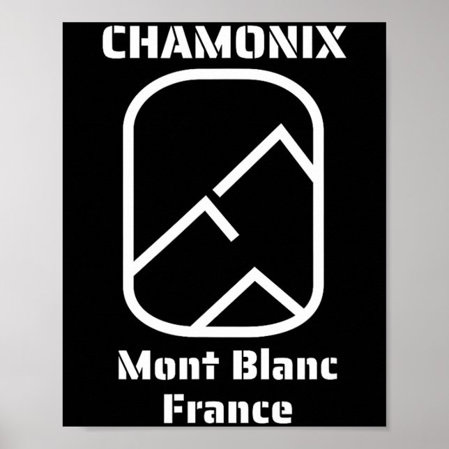 Affiche Chamonix mont blanc france ski snowboard  (Devant)