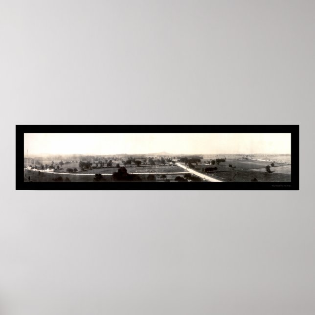 Affiche Champ de bataille de Gettysburg Photo 1918 (Devant)