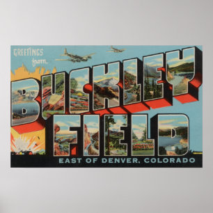 Affiche Champ de Denver, le Colorado - de Buckley