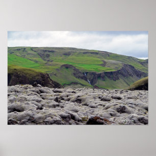 Affiche Champ de lave d'Eldhraun - Islande du Sud