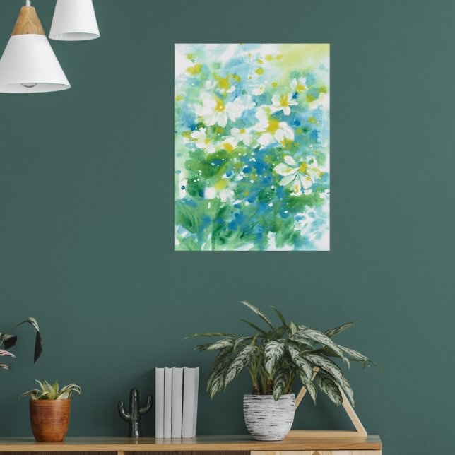 Affiche 'Champ de marguerites' Abstrait (Salon 1)