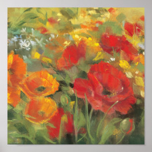Affiche Champ de pavot oriental