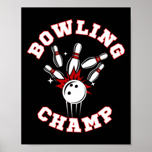 Affiche Champ de quilles Champion