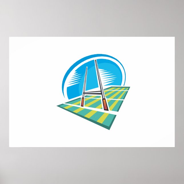 Affiche Champ de rugby (Devant)