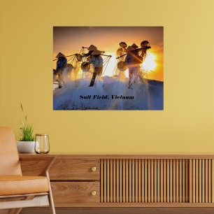 Affiche Champ de sel du Vietnam