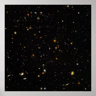 Affiche Champ d'espace ultra profond Hubble