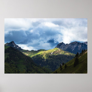 Affiche Champ éclairé après la tempête